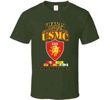 Load image into Gallery viewer, Usmc -  Iii Maf - Combat Vet  W Vn Svc Medals T Shirt
