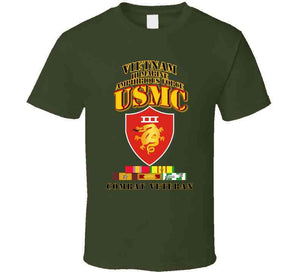 Usmc -  Iii Maf - Combat Vet  W Vn Svc Medals T Shirt