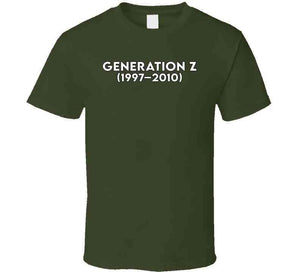 Generation Z Or Igen -  Born 1997- 2010 - White Txt X 300 Classic T Shirt, Crewneck Sweatshirt, Hoodie, Long Sleeve