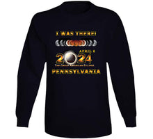 Load image into Gallery viewer, Total Eclipse - 2024 - I Was There W Yellow Outline - Pennsylvania T Shirt
