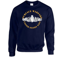 Load image into Gallery viewer, Navy - Surface Warfare Badge - Silver X 300 T Shirt
