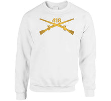 Load image into Gallery viewer, Army - 418th Infantry Regiment Branch Wo Txt X 300 T Shirt
