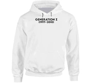 Generation Z Or Igen -  Born 1997- 2010 - Black Txt X 300 T Shirt