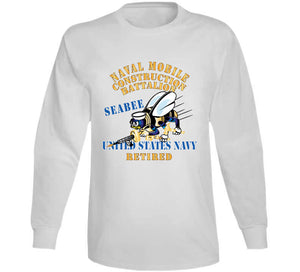 Navy - Seabee - Retired X 300 Classic T Shirt, Crewneck Sweatshirt, Hoodie, Long Sleeve