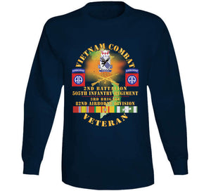 Army - Vietnam Combat Vet - 2nd Bn, 505th Infantry Regiment, 3rd Bde 82nd Airborne Div W  Dui - Br  W  Vn Svc X 300 T Shirt