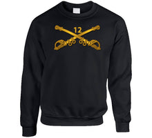 Load image into Gallery viewer, Army - 12th Cavalry Branch Wo Txt Classic T Shirt, Crewneck Sweatshirt, Hoodie, Long Sleeve
