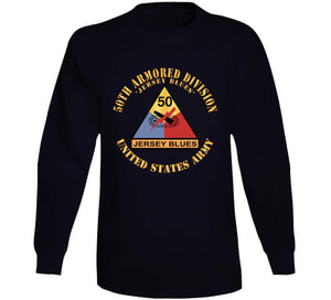 Army - 50th Armored Division - Ssi - Jersey Blues - Jersey Blues - Us Army X 300 Classic T Shirt, Crewneck Sweatshirt, Hoodie, Long Sleeve