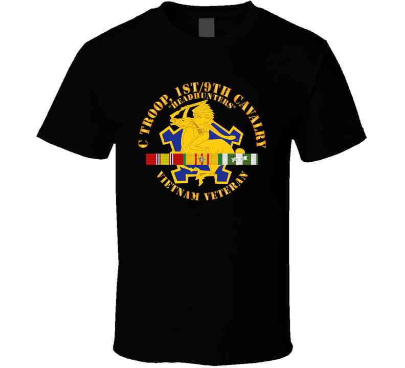 C Troop, 1st-9th Cavalry - Headhunters - Vietnam Vet W 1966-1967 Vn Sv Svc Classic T Shirt, Crewneck Sweatshirt, Hoodie, Long Sleeve