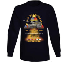 Load image into Gallery viewer, Cold War Vet -  3rd Armored Division  - Gelnhausen, Germany - M60a1 Tank  - Spearhead W Fire - 1978-1981 W Dui - Cold X 300 T Shirt
