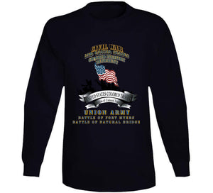 Civil War - 2nd United States Colored Infantry Regiment With Usct Bureau Banner - Usa - Battle X 300 T Shirt