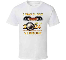Load image into Gallery viewer, Total Eclipse - 2024 - I Was There W Yellow Outline - Vermont T Shirt

