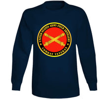 Load image into Gallery viewer, Army - Us Army Field Artillery Combat Veteran W Branch T Shirt
