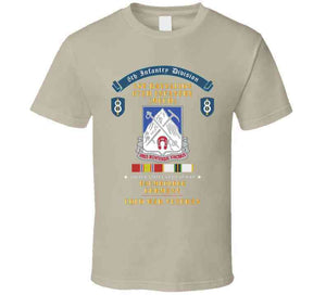 8th Infantry Division Scroll - 1st Bn 87th Infantry (mech) - Baumholder Germany - Cold War Vet W Cold Svc X 300 T Shirt