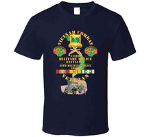 Load image into Gallery viewer, Vietnam Combat Vet - 716th Mp Bn, 89th Mp Group W  Dui - Br  W Mp Patrol Jeep W Vn Svc X 300 T Shirt
