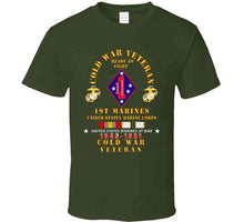 Load image into Gallery viewer, Usmc - Cold War Vet - 1st Marines W Cold Svc X 300 T Shirt
