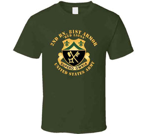 2nd Bn, 81st Armor - Red Lions - Dui X 300 T Shirt