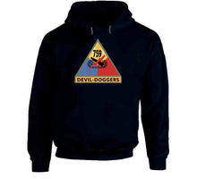 Load image into Gallery viewer, Army - 759th Tank Battalion Ssi W Nametape - Devil Doggers X 300 Classic T Shirt, Crewneck Sweatshirt, Hoodie, Long Sleeve
