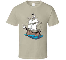 Load image into Gallery viewer, Pirate Ship - W Pirate Flag X 300 T Shirt
