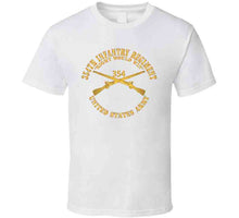Load image into Gallery viewer, Army - Dui - 354th Infantry Regiment - Right Would Win - Infantry Br X 300 T Shirt
