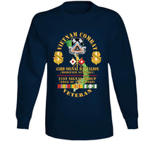 Load image into Gallery viewer, Army - Vietnam Combat Veteran - 43rd Signal Bn,  21st Signal Group  Dui  W Vn Svc X 300 T Shirt

