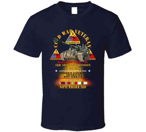 3rd Armored Division  - Gelnhausen, Germany - M109 Howitzer Sp  - Spearhead W Fire - 1973-76 W Dui - Cold X 300 T Shirt