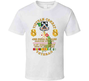 Army - Vietnam Combat Veteran - 43rd Signal Bn,  21st Signal Group  Dui  W Vn Svc X 300 Classic T Shirt, Crewneck Sweatshirt, Hoodie, Long Sleeve