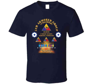 5th Armored Group -  Camp Claiborne, La W Fire - W 758, 761, 784th Tank Bn Ssi W Dui - Am Svc X 300 T Shirt