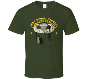 Emblem - Airborne Training - Ft Moore, Georgia W Basic Airborne Badge X 300 T Shirt