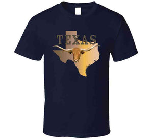 Texas - Rattler Skin -texas State Map W Longhorn X 300 Classic T Shirt, Crewneck Sweatshirt, Hoodie, Long Sleeve