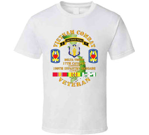 Vietnam Combat Veteran W D Troop - 17th Cav - 199th Inf Bde W Svc Classic T Shirt, Crewneck Sweatshirt, Hoodie, Long Sleeve