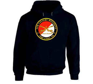 Army - 9th Cavalry Regiment - Fort Union,  Nm - Buffalo Soldiers W Cav Branch Classic T Shirt, Crewneck Sweatshirt, Hoodie, Long Sleeve