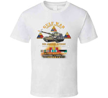 Load image into Gallery viewer, Desert Storm - 2nd Armored Div - Combat Veteran W Gulf Svc X 300 T Shirt
