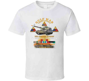 Desert Storm - 2nd Armored Div - Combat Veteran W Gulf Svc X 300 T Shirt