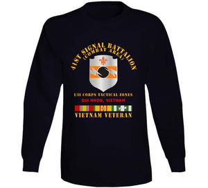 Army - 41st Signal Bn Combat Area Vn Vet W Svc Ribbon - Qui Nhon X 300 Classic T Shirt, Crewneck Sweatshirt, Hoodie, Long Sleeve