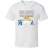 Load image into Gallery viewer, Army - Fort Liberty North Carolina - Xviii Airborne Corps (sky Dragons) - Ssi - Dui X 300 T Shirt
