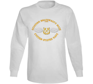 Navy - Rate - Aviation Boatswain's Mate - Gold Anchor W Txt Classic T Shirt, Crewneck Sweatshirt, Hoodie, Long Sleeve