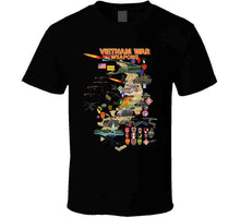 Load image into Gallery viewer, Map - Vietnam Units -with Wpns - Equipment Classic T Shirt, Crewneck Sweatshirt, Hoodie, Long Sleeve
