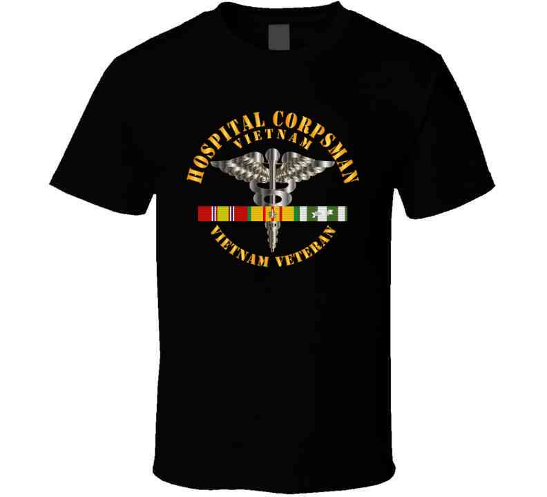 Navy - Hospital Corpsman W Vietnam Svc Ribbons X 300 Classic T Shirt, Crewneck Sweatshirt, Hoodie, Long Sleeve