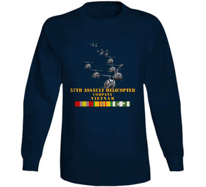 Army - 57th Assault Helicopter Co W Vn Svc X 300 Classic T Shirt, Crewneck Sweatshirt, Hoodie, Long Sleeve