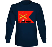 Load image into Gallery viewer, Union Army - Bravo Battery 1st Rhode Island Light Artillery With Guidon In Back T Shirt

