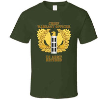Load image into Gallery viewer, Army - Emblem - Warrant Officer - Cw3 - Retired T Shirt
