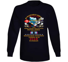 Load image into Gallery viewer, Usn - Humanitarian Svc  - Nmcb 23  Typhoon Russ - Human Svc X 300 T Shirt
