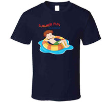Load image into Gallery viewer, Boy In Water Tub Floating - Summer Fun For Everyonex 300 T Shirt
