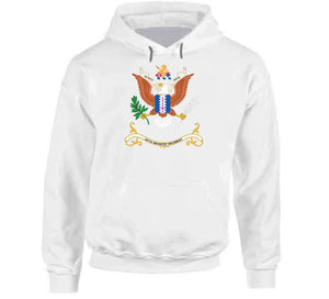 Army - Regimental Colors - 187th Infantry Regiment - Ne Desit Virtus X 300  Classic T Shirt, Crewneck Sweatshirt, Hoodie, Long Sleeve