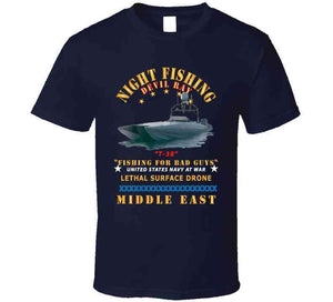 Navy - T-38 - Devil Ray - Night Fishing For Bad Guys - Middle East X 300 T Shirt