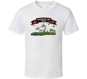 D Troop 4th Cav - Hunter-killer Team W Aircraft T Shirt