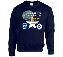 Load image into Gallery viewer, Army - Fort Liberty North Carolina - Xviii Airborne Corps (sky Dragons) - Ssi - Dui W Parachute X 300 T Shirt
