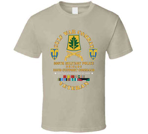 Gulf War Combat Vet - 800th Mp Brigade - Ssi, 22nd Support Command Ssi W Gulf Svc X 300 T Shirt