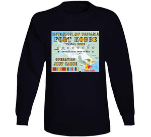 Invasion Of Panama - Just Cause - Fort Kobbe - Cz W Svc Ribbons W Map X 300 T Shirt