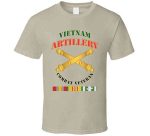 Army - Artillery - Vietnam - Combat Vet T Shirt